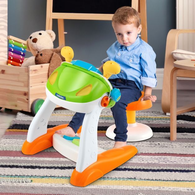 Auto-Spielzeug Interaktives Fahrspielzeug mit Hocker &amp; Licht &amp; Musik &amp; Megaphon