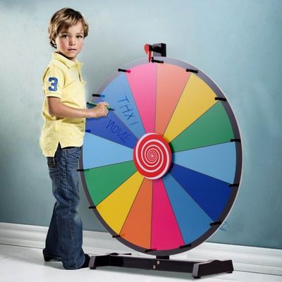 24" Glücksrad für Lotterie Verlosungen Wortspiele Promotion