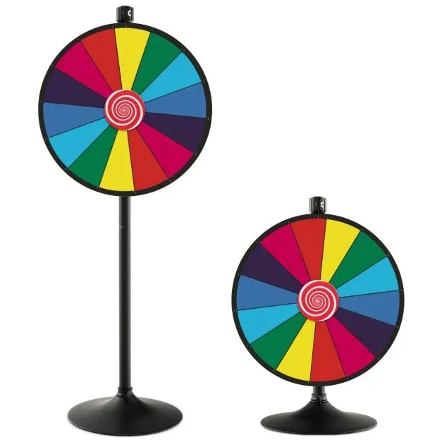 Ø60 cm Glücksrad mit Ständer für Lotterie, Party, Tombola, Promotion, Geburtstag