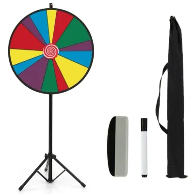 Ø76 cm Glücksrad mit Ständer für Lotterie, Party, Tombola, Promotion, Geburtstag