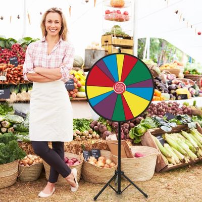 Ø76 cm Glücksrad mit Ständer für Lotterie, Party, Tombola, Promotion, Geburtstag