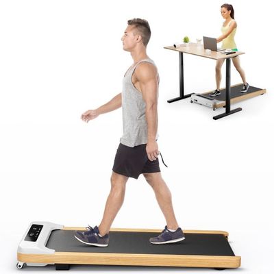 2 in 1 Laufband 2,25HP Walking Pad 1-6 km/h mit Fernbedienung tragbar