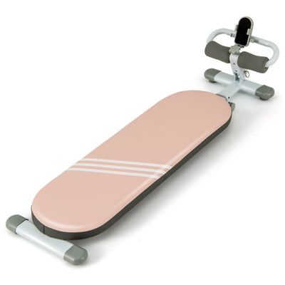 Klappbare verstellbare Sit up Bank Schrägbank Trainingsbank rosa