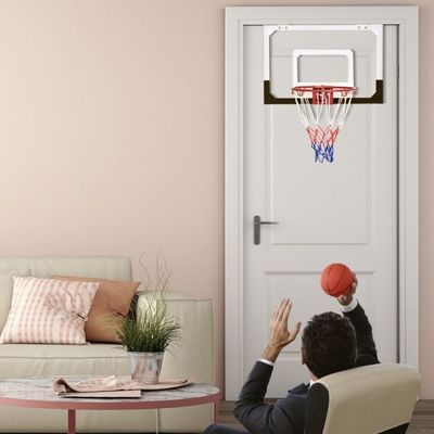 Basketballkorb Basketball-Set Kinder Backboard mit Ring und Netz 45 x 30 cm