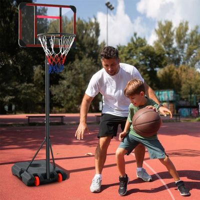 Basketballkorb mit Ständer 155-210cm höhenverstellbar Basketballständer Schwarz