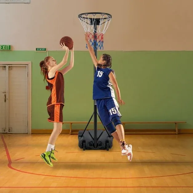 Basketballkorb Outdoor Basketballständer 260-305cm Schwarz