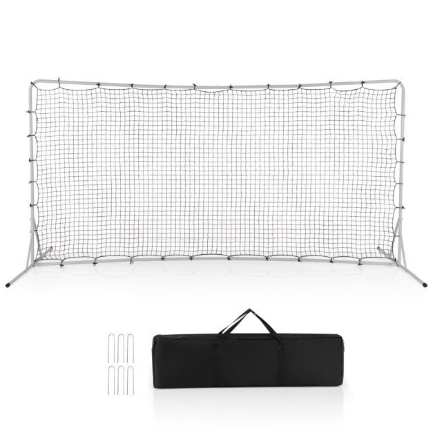 Fussballtor für Kinder 372,5 x 182,5 cm mit Tragetasche Weiss