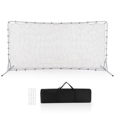 Fussballtor für Kinder 372,5 x 182,5 cm mit Tragetasche Weiss