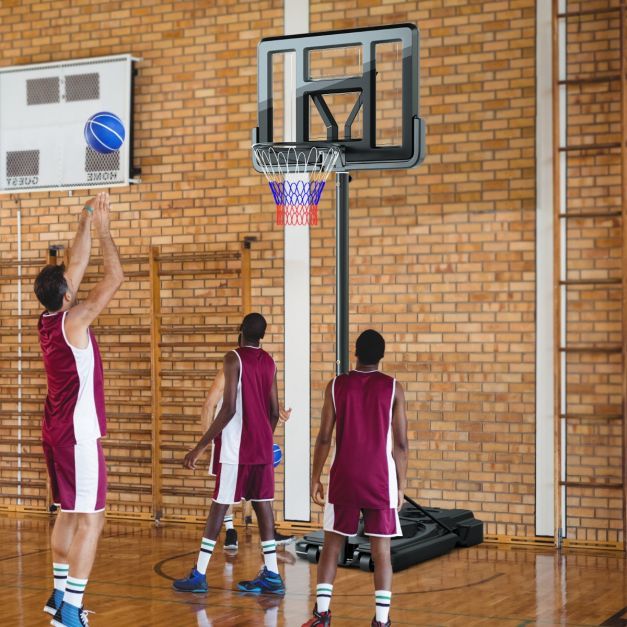 170-305cm Höhenverstellbarer Basketballständer Outdoor Basketballkorb mit Ständer