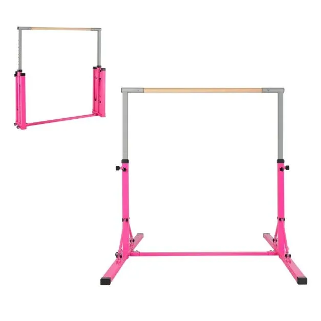 Gymnastik Turnreck Turnreck höhenverstellbar Turnstange Rosa