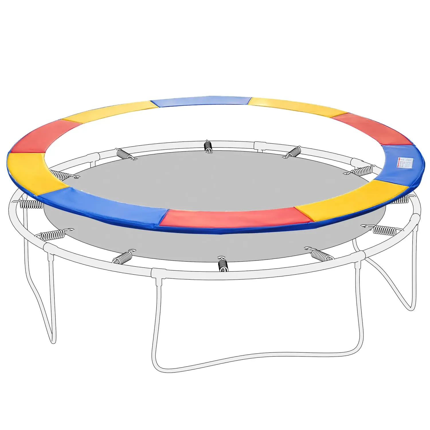 Trampolin Sicherheits-Randabdeckung Ø 244cm Bunt