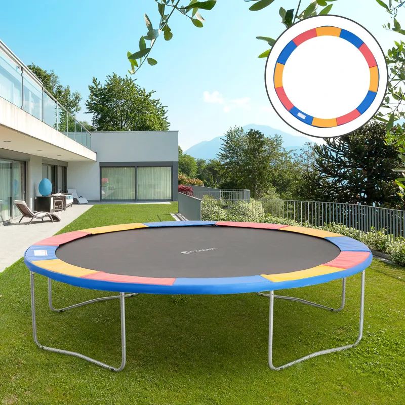 Trampolin Sicherheits-Randabdeckung Netz Ø366 cm bunt