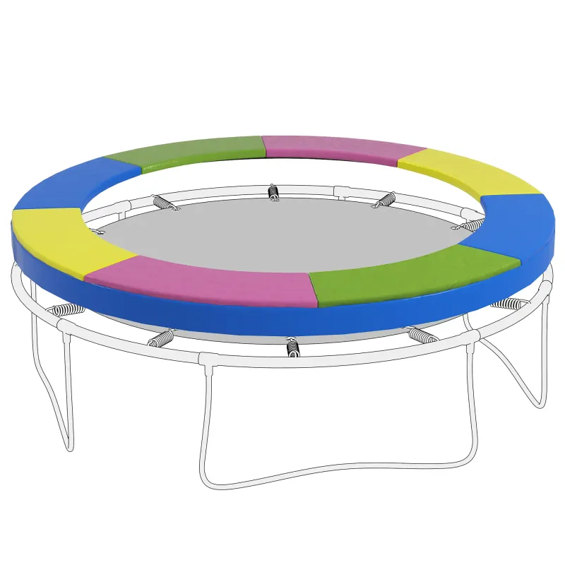 Ersatz-Randabdeckung für Trampoline, wasserfest, reissfest, Ø244 cm, bunt