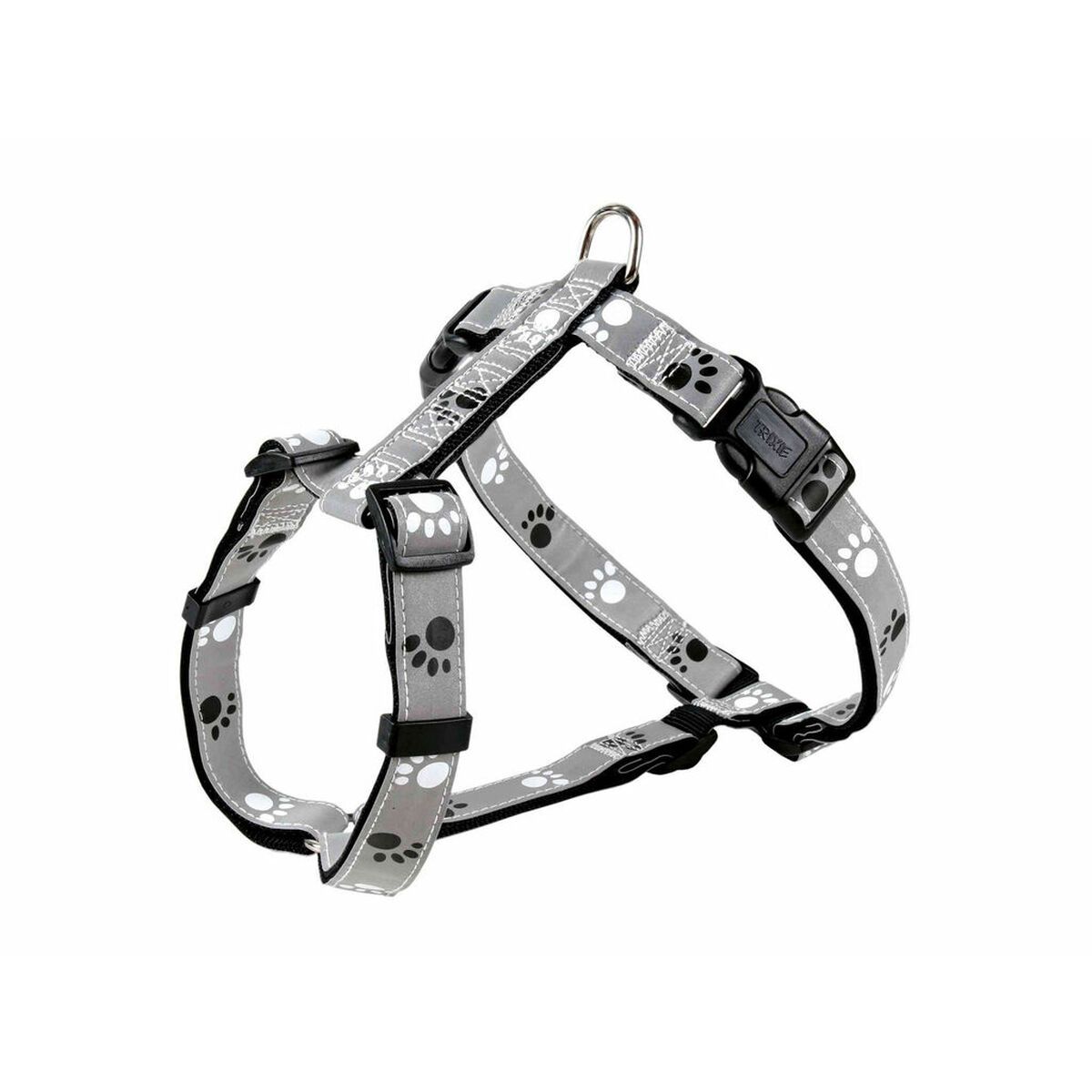 Hundegeschirr Trixie Silver Reflect Schwarz Grau S/M