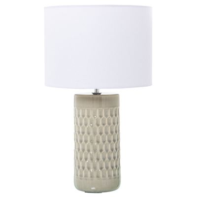 Tischlampe Alexandra House Living Beige Bunt aus Keramik 40 W 25 x 42 x 25 cm