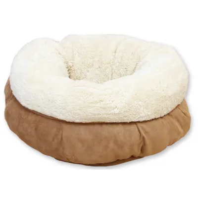 AFP Lambswool - Donut Hundebett Katzenbett Beige/Grau