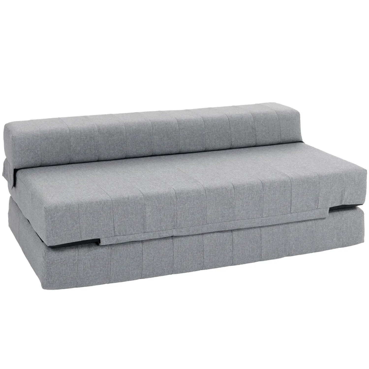2-Personen-Gästebett, Klappsofa mit Bettfunktion, bis 250 kg, 138x80x50 cm, Grau
