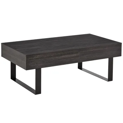 Sofatisch Couchtisch mit Schublade Dunkelgrau