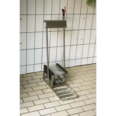 Vink Stiefelreiniger Edelstahl Niedrig (3 Bürsten)