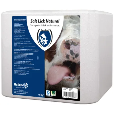 Excellent Leckstein Steinsalz Naturell für alle Tiere 10 kg