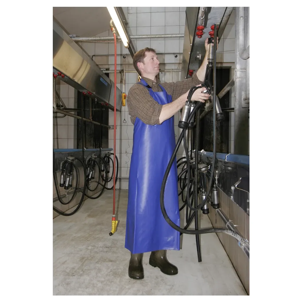 Milchschürze Flexotaan blau Melkschürze