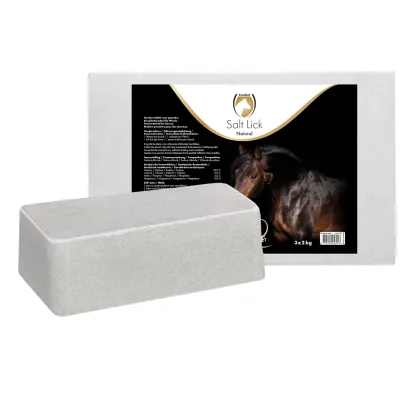 Excellent Salz-Leckstein Geeignet für Pferde, Rinder und Schafe 3 x 2 kg