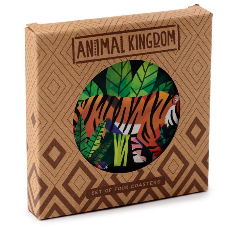 Animal Kingdom Tierwelt Untersetzer 4er Set