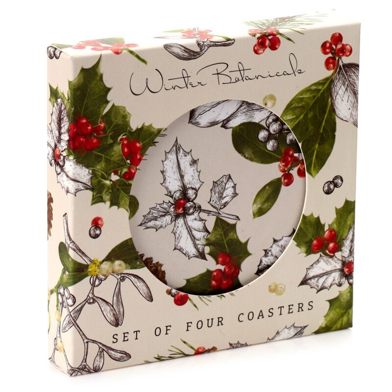 Winter Botanicals Untersetzer 4er Set Winter Botanicals Untersetzer 4er Set