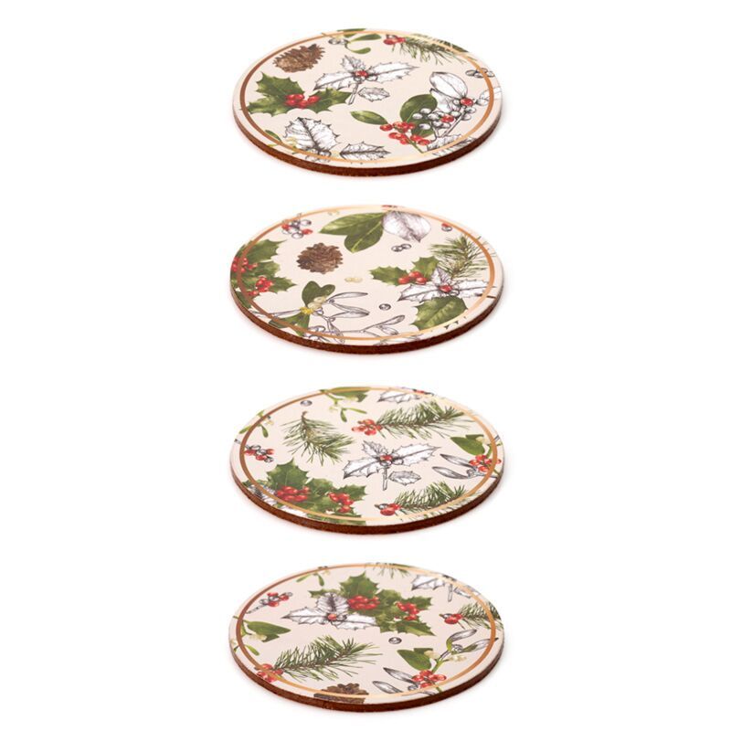 Winter Botanicals Untersetzer 4er Set
