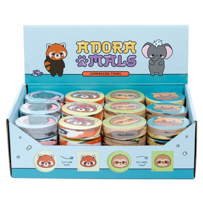 Adoramals Wild Wildtiere Komprimiertes Reisehandtuch Waschlappen