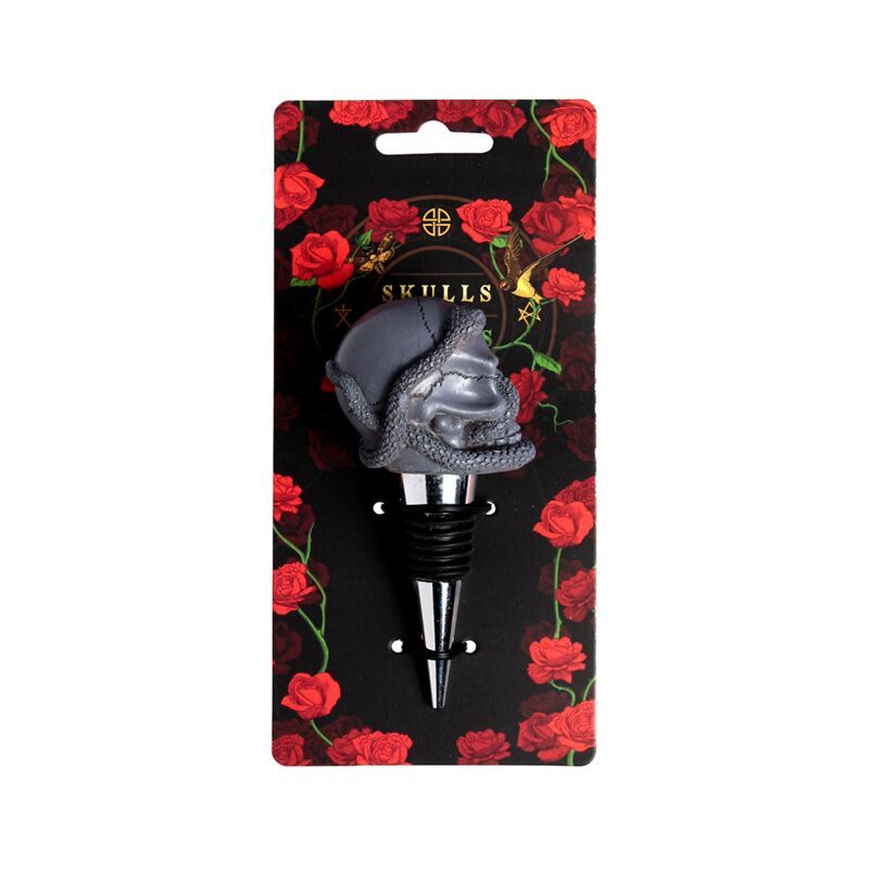 Skulls and Roses Schädel und Schlange Flaschenverschluss