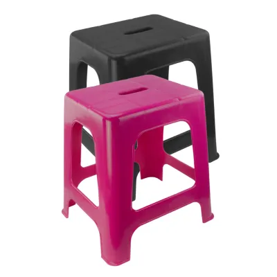 Pferde Aufstieghilfe und Hocker Rosa / Schwarz