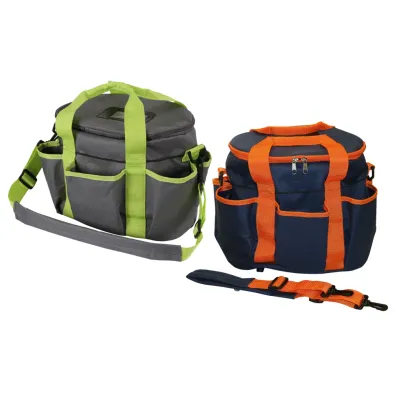 Kerbl Pferde Putztasche / Aufbewahrungstasche orange / grün