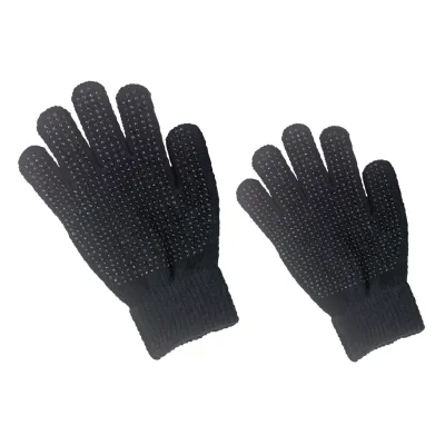 Reithandschuh Magic Grippy schwarz für Kinder