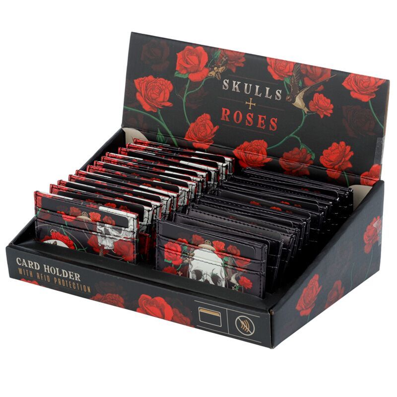 Skulls &amp; Roses Totenkopf Haarbürste aus 100 % Bambus