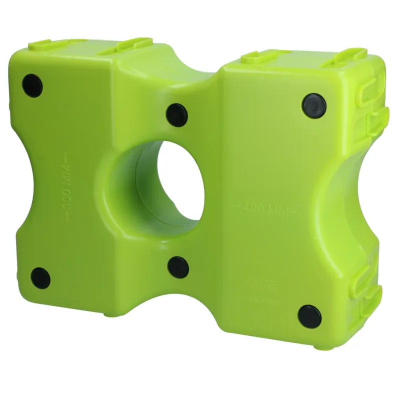 Pferde-Hindernisblock - Cavalettiblöcke - Sprungblock - 40 x 30 x 15 cm - mehrfarbig - Kunststoff - 2 Stück