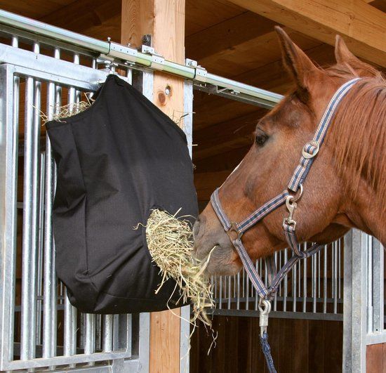 Heusack – 65x50cm – Heuraufe für Pferde – Slowfeeder – Ideal für den Transport