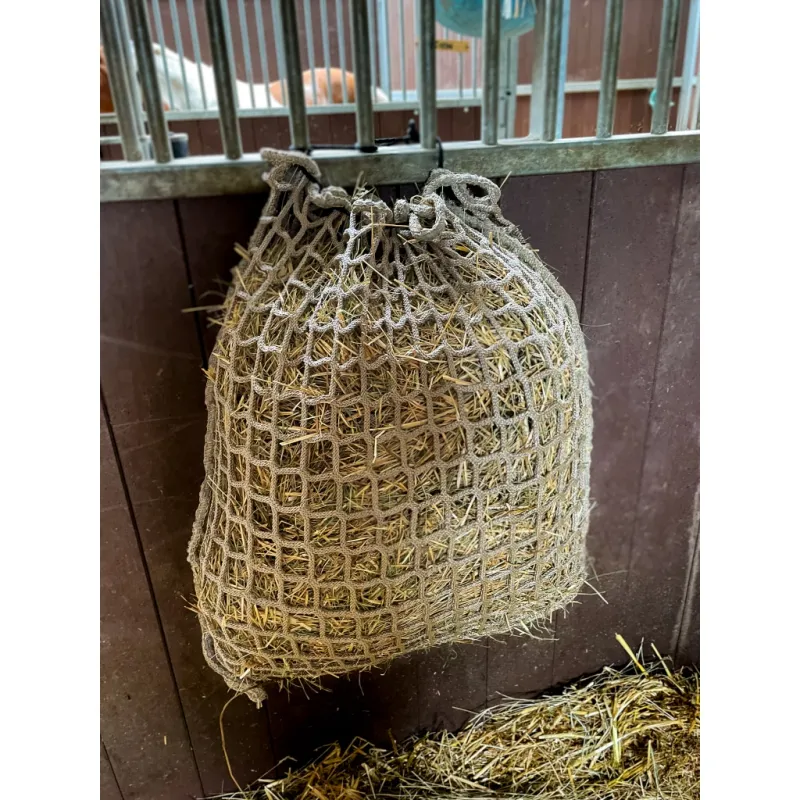 Heunetz Slowfeeder 50x75 cm für Pferde - Bis zu 2,5 kg Heu