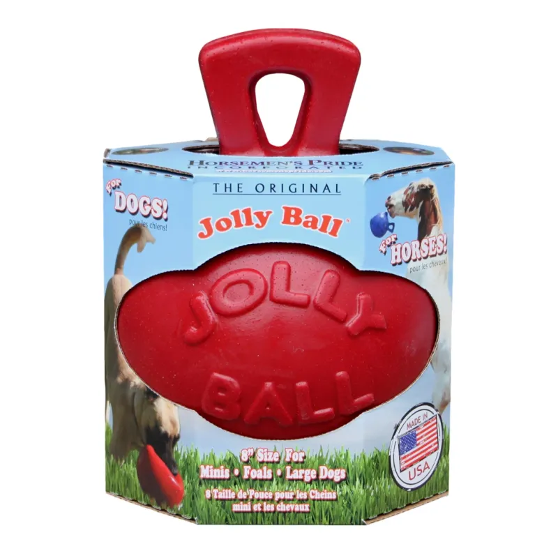 Jolly Pets Ball Ø 20 cm – Dual Rot oder blau Pferdespielzeug