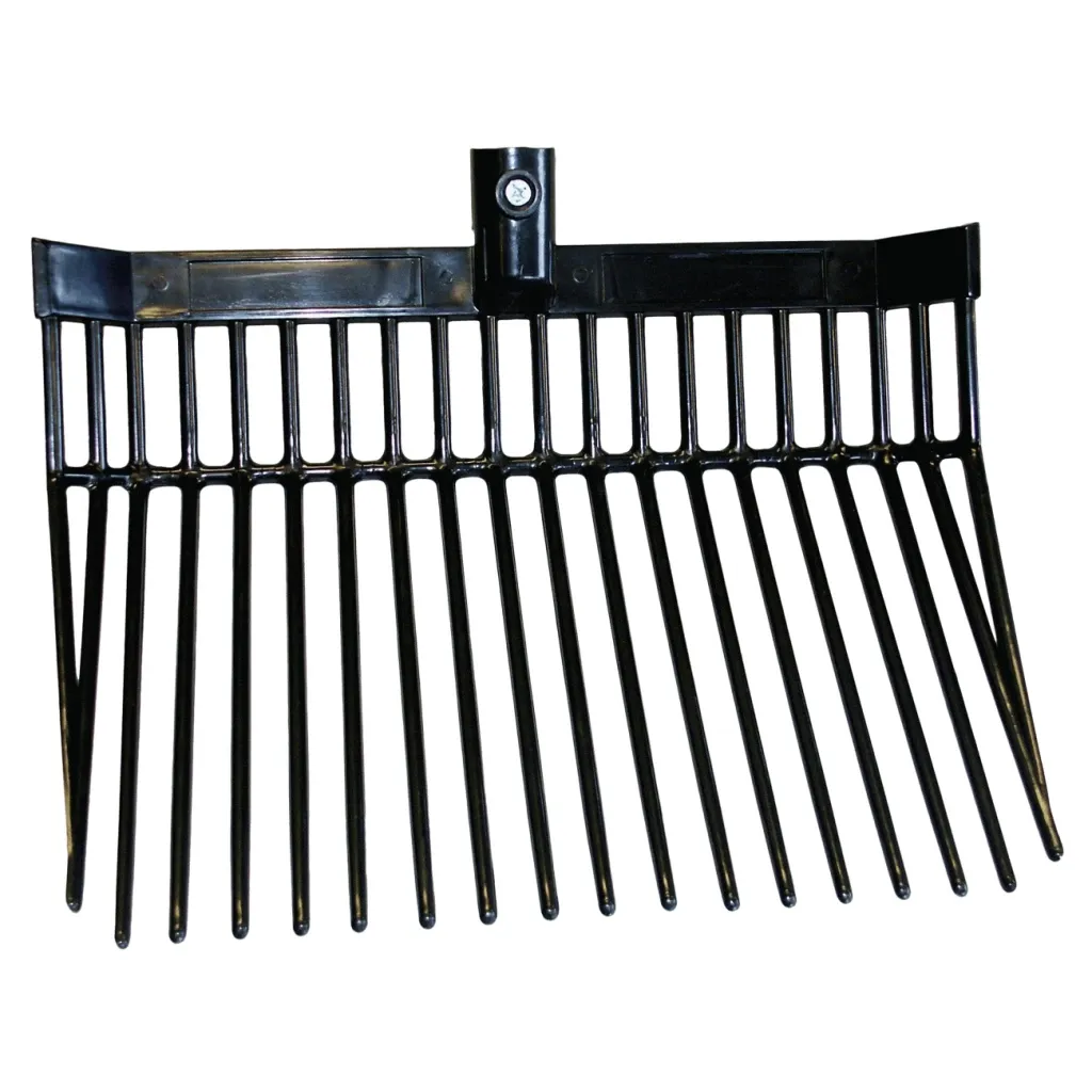 Mistgabel aus Kunststoff - Mistschaufel 33 cm breit - Schwarz