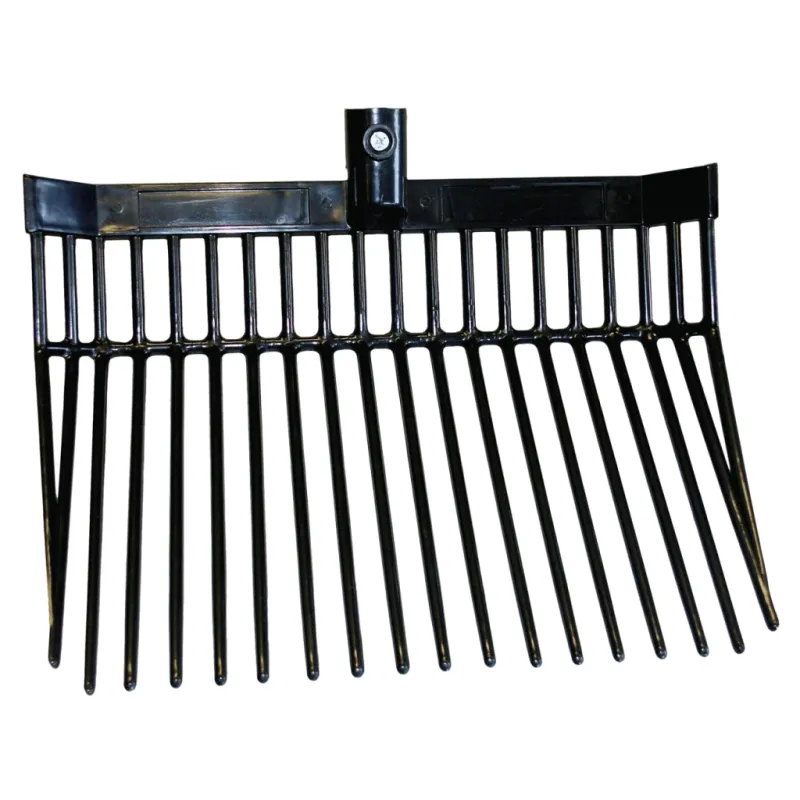 Mistgabel aus Kunststoff - Mistschaufel 33 cm breit - Schwarz