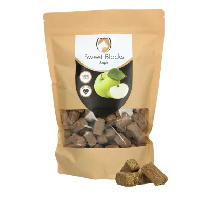 Excellent Horse Sweetblocks - Pferdeleckerli - Vitaminreich - Zuckerarm - Apfelgeschmack - 1 kg