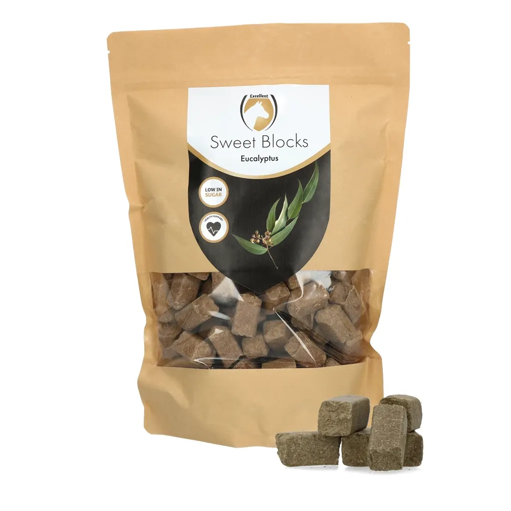 Excellent Horse Sweet Eucalypta Blocks - Pferdeleckerli - Eukalyptusgeschmack - 1 kg