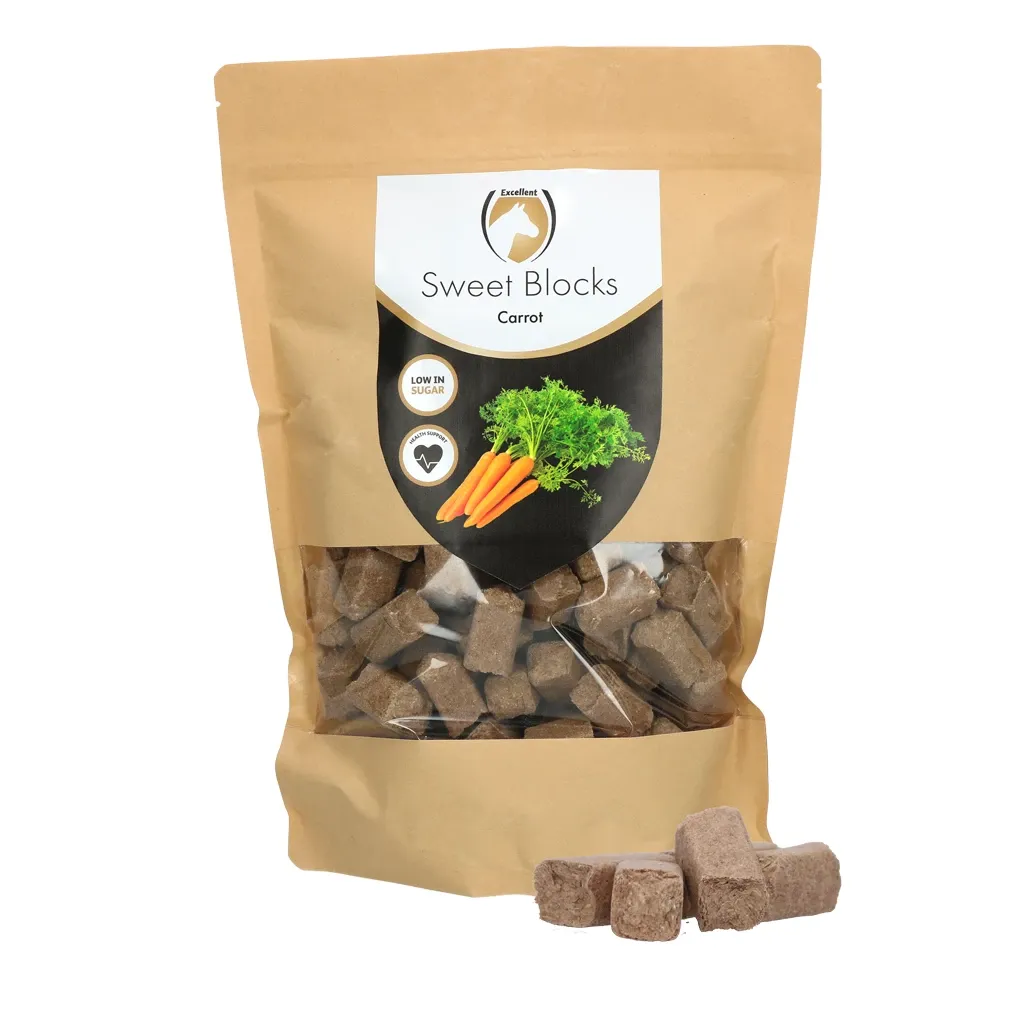 Excellent Horse Sweet Karottenblöcke - Pferdeleckerli  - Karottengeschmack - 1 kg