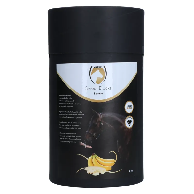 Excellent Sweet Banana Blocks - Pferdesnack Banane - 3kg