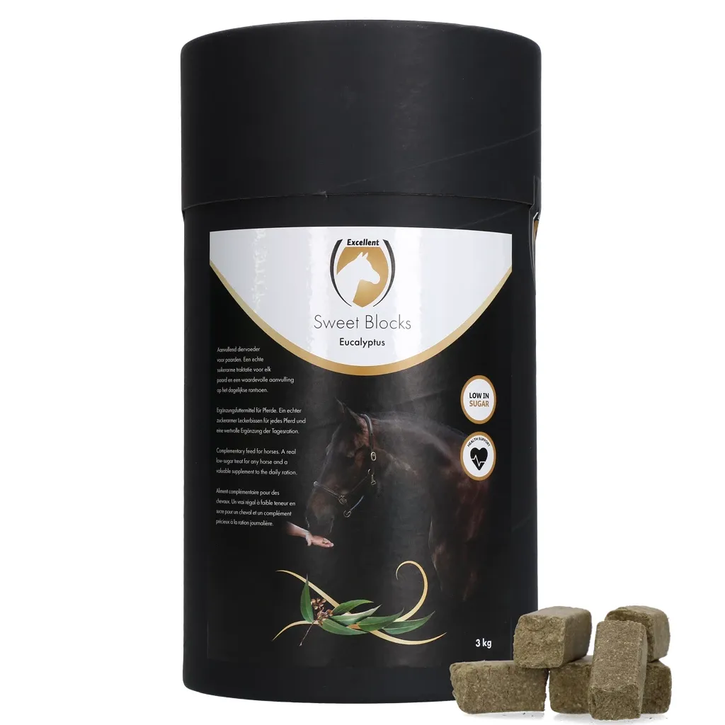 Excellent Sweet Eucalypta Blocks - Pfedeleckerli - Eukalyptus - 3 kg
