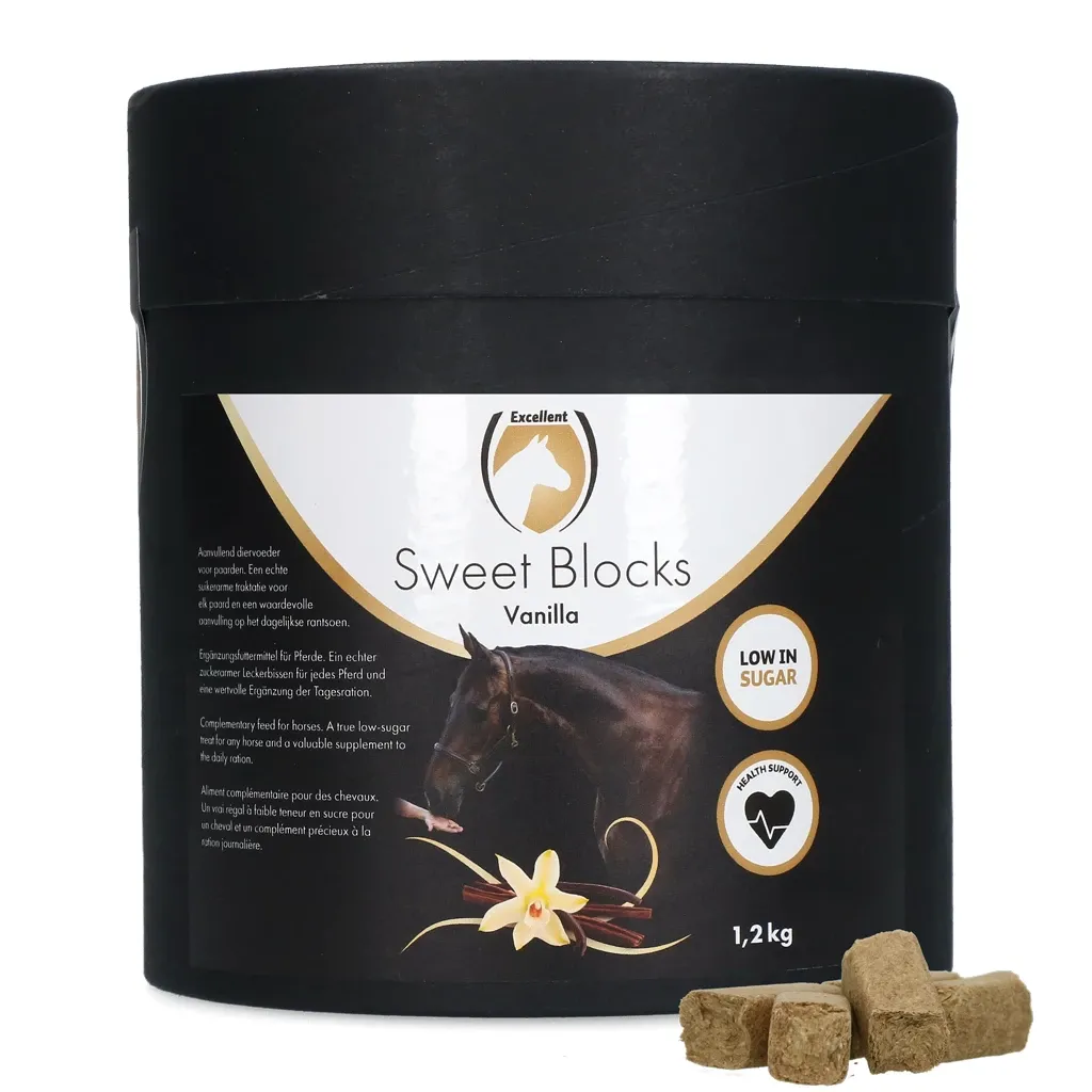 Excellent Horse Sweet Vanille Blöcke - 1.2 kg - Pferdeleckerli - Vanillegeschmack