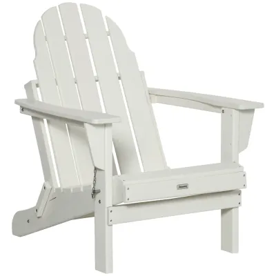 Adirondack Gartenstuhl faltbar Gartensessel Weiss
