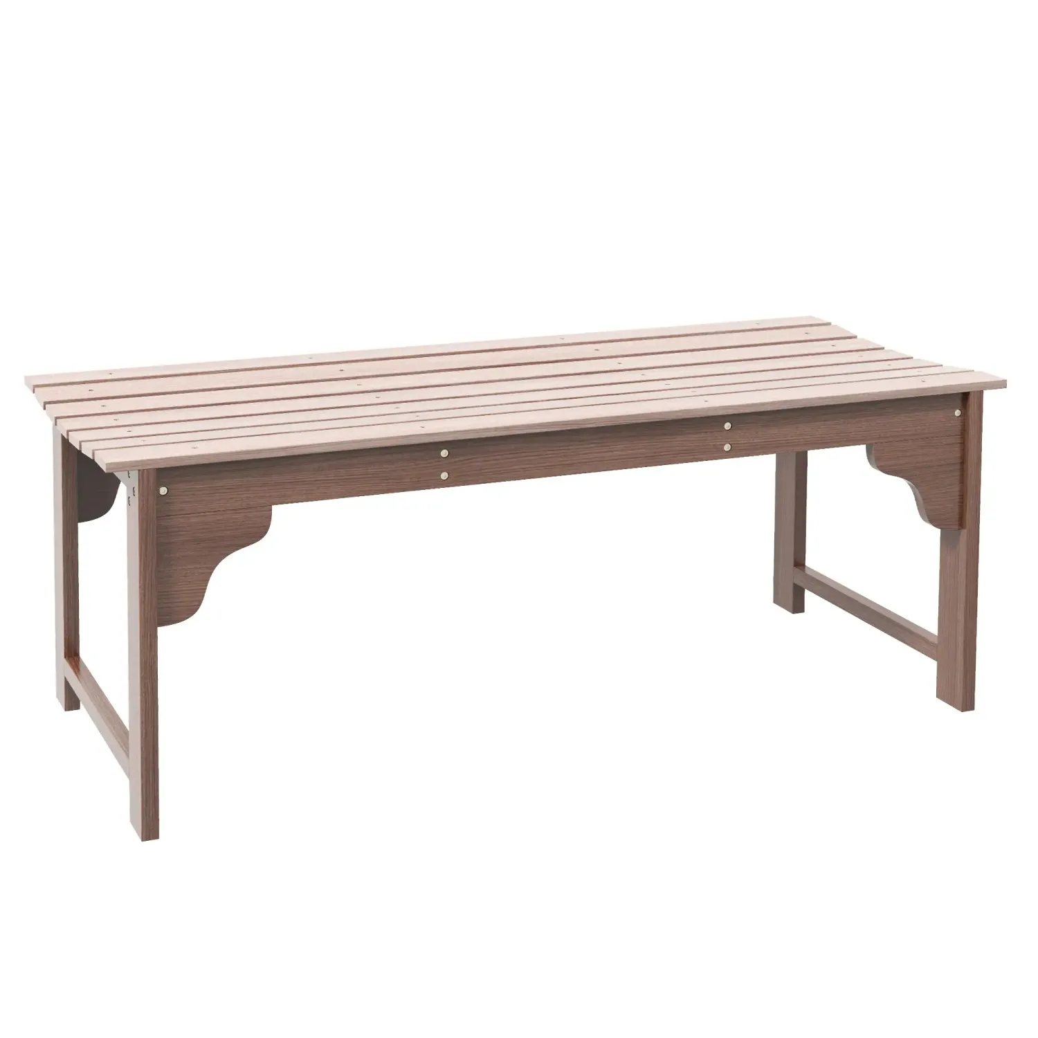 Gartenbank 2-Sitzer Holzbank für Garten, Terrasse, Hof
