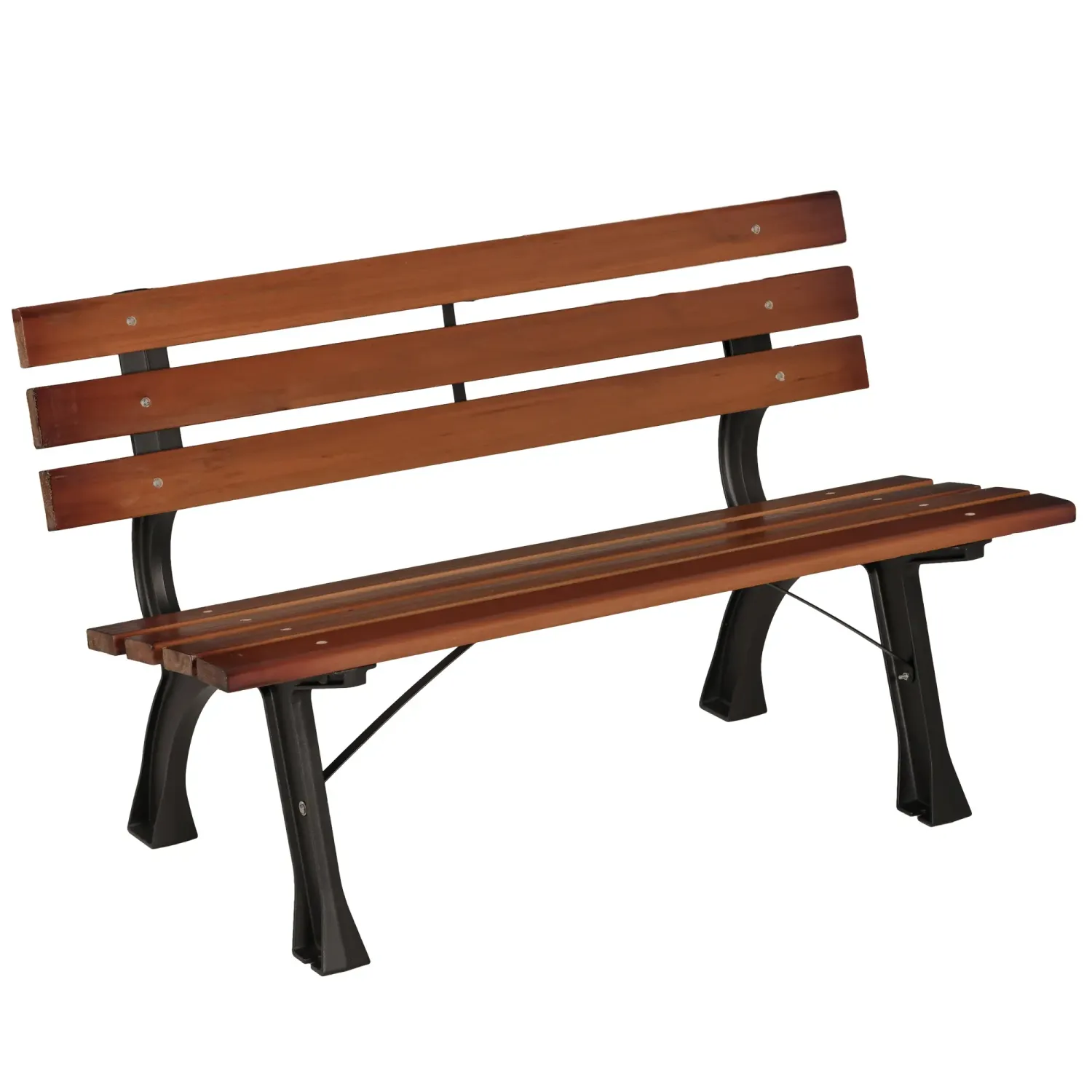 gemütliche Parkbank für 2 Personen, für Garten &amp; Terrasse, Braun
